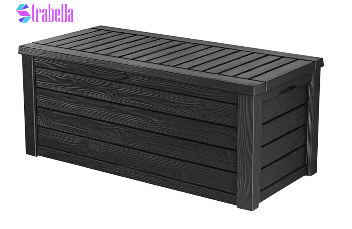 Westwood 150 Gallon Large Durable Resin Outdoor Storage and Organization Deck Box for Patio Furniture and Supplies
