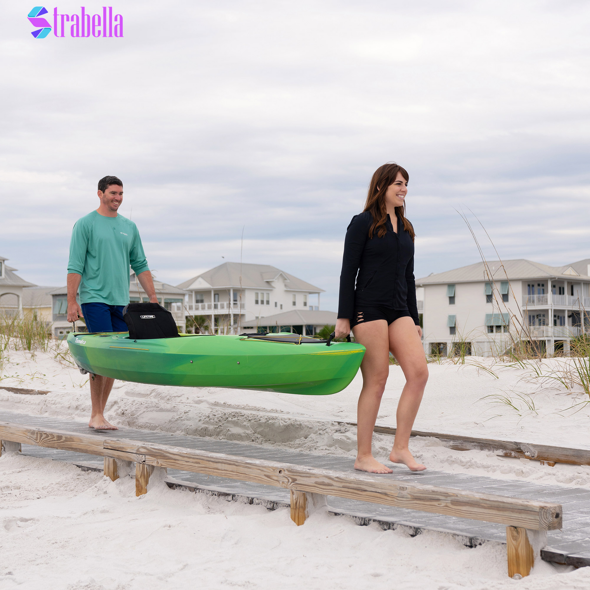 Lifetime Tundra 10’2” Sit-Inside Kayak with Paddle and Cartop Carrier Kit