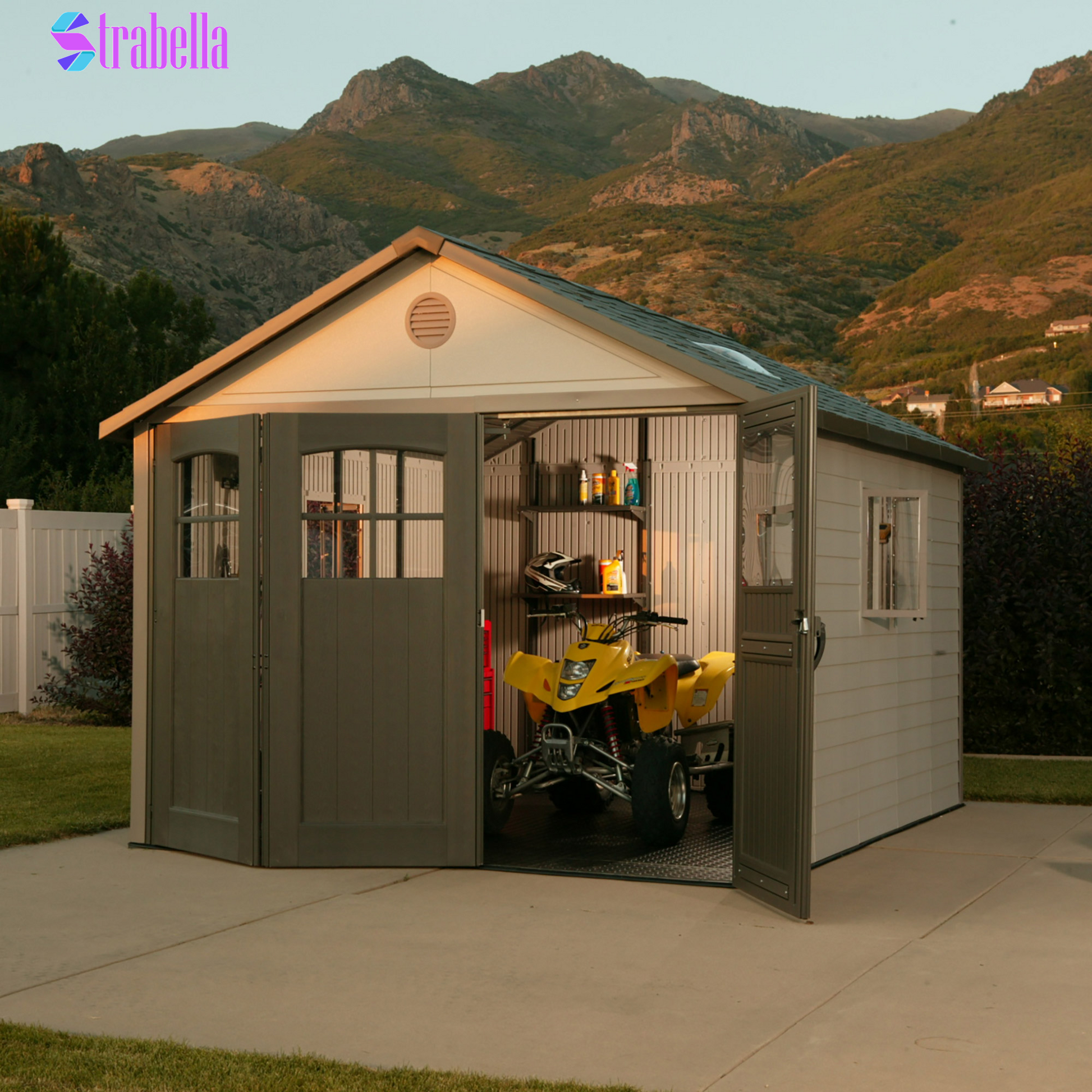Resin Trifold Outdoor Storage Shed