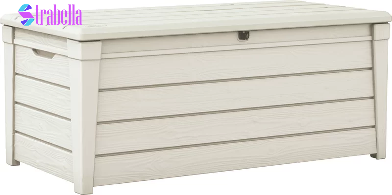 Brightwood 120 Gallon Large Durable Outdoor Storage and Weather Resistant Resin Deck Box