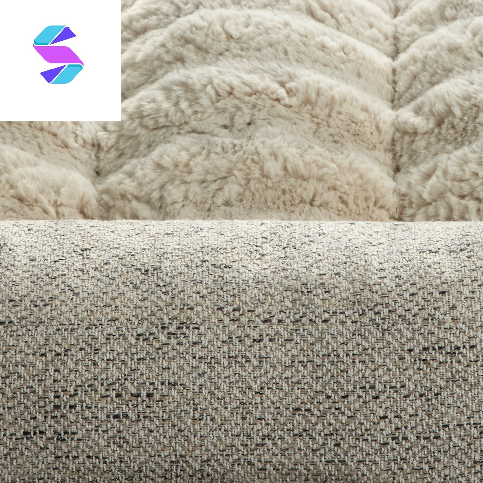 32" X 42" Channeled Bolster Pet Bed