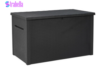 Java 230 Gallon XXL Durable Resin Outdoor Storage and Organization Deck Box Ideal for Garden Patio Furniture and Supplies