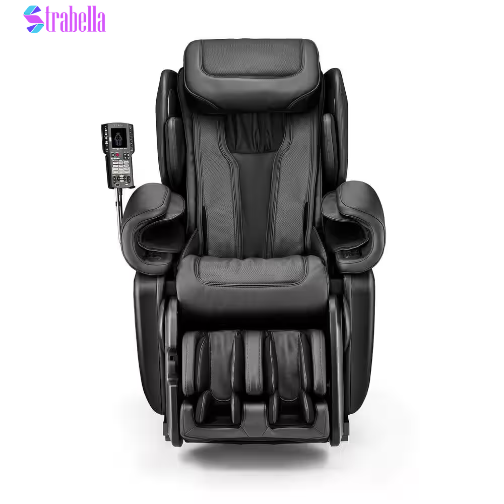Kagra Black Synthetic Leather Super Stretch 4D Massage Chair