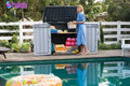 Store It Out Prime Durable Resin Outdoor Storage Shed with Floor and Double Doors for Garden Patio Furniture and Tools
