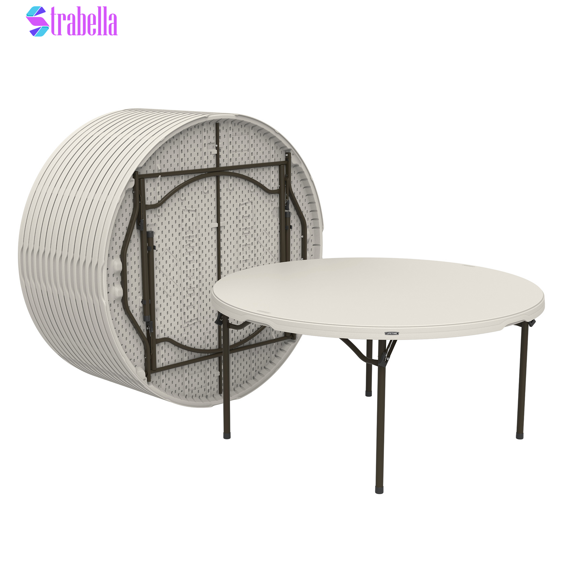 60" round Table, 15-Pack with Cart