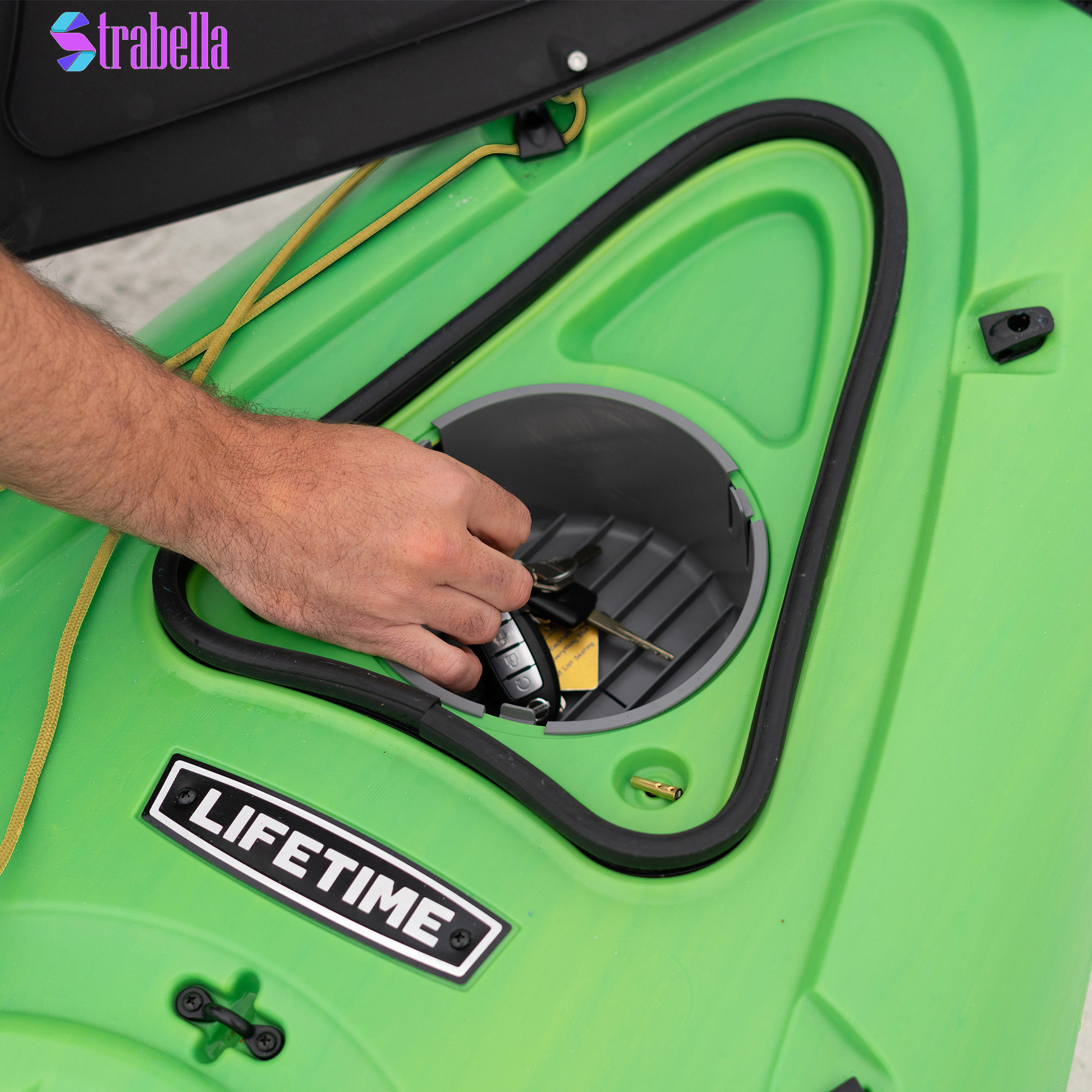 Lifetime Tundra 10’2” Sit-Inside Kayak with Paddle and Cartop Carrier Kit