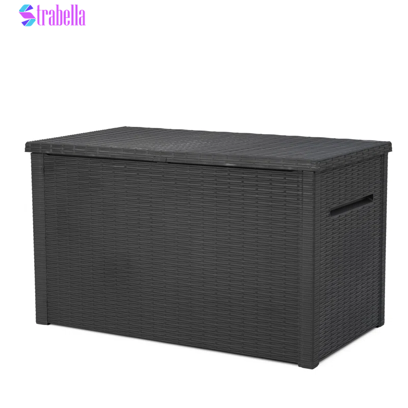Java 230 Gallon XXL Durable Resin Outdoor Storage and Organization Deck Box Ideal for Garden Patio Furniture and Supplies