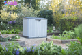 Store It Out Prime Durable Resin Outdoor Storage Shed with Floor and Double Doors for Garden Patio Furniture and Tools