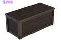 Eastwood 150 Gallon Durable Resin Outdoor Storage and Organization Deck Box for Patio Furniture and Supplies, Brown