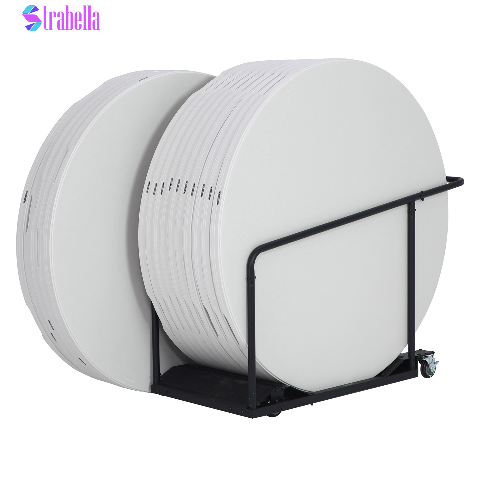 60" round Table, 15-Pack with Cart