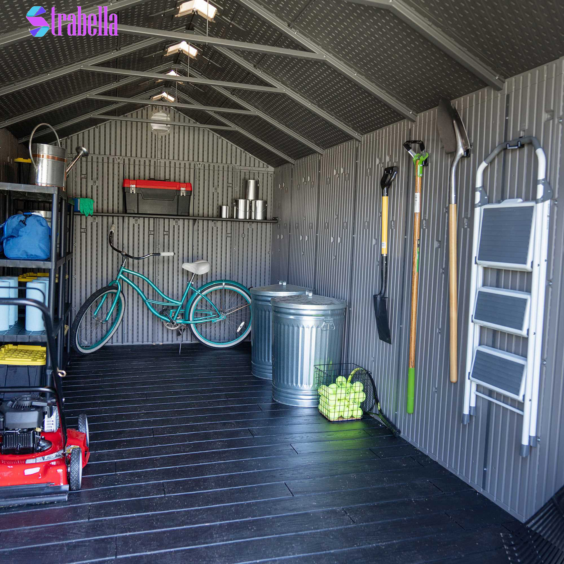 Resin Outdoor 8' X 17.5' Storage Shed