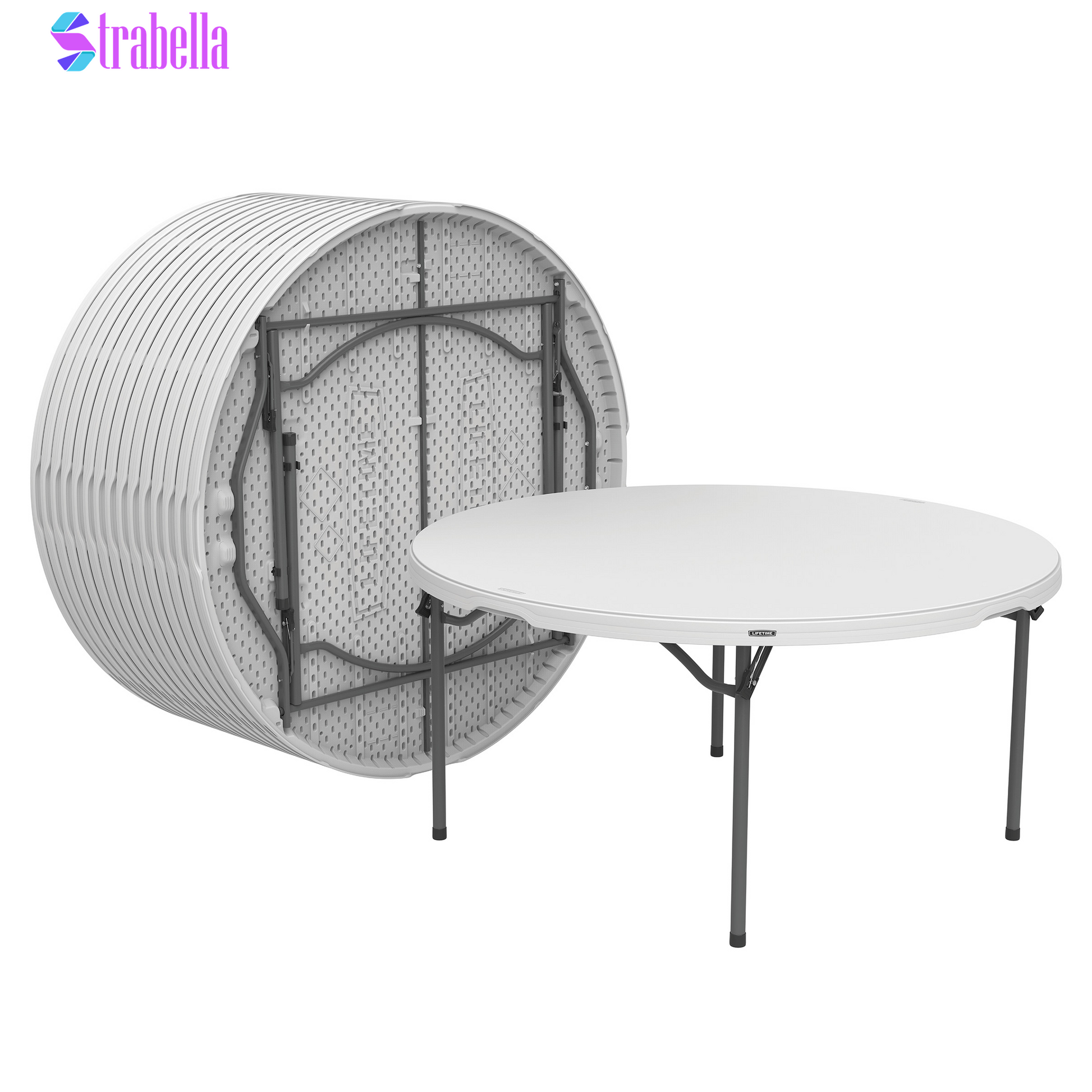 60" round Table, 15-Pack with Cart