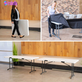 Commercial 6' Fold-In-Half Table, 2-Pack