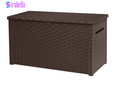 Java 230 Gallon XXL Durable Resin Outdoor Storage and Organization Deck Box Ideal for Garden Patio Furniture and Supplies