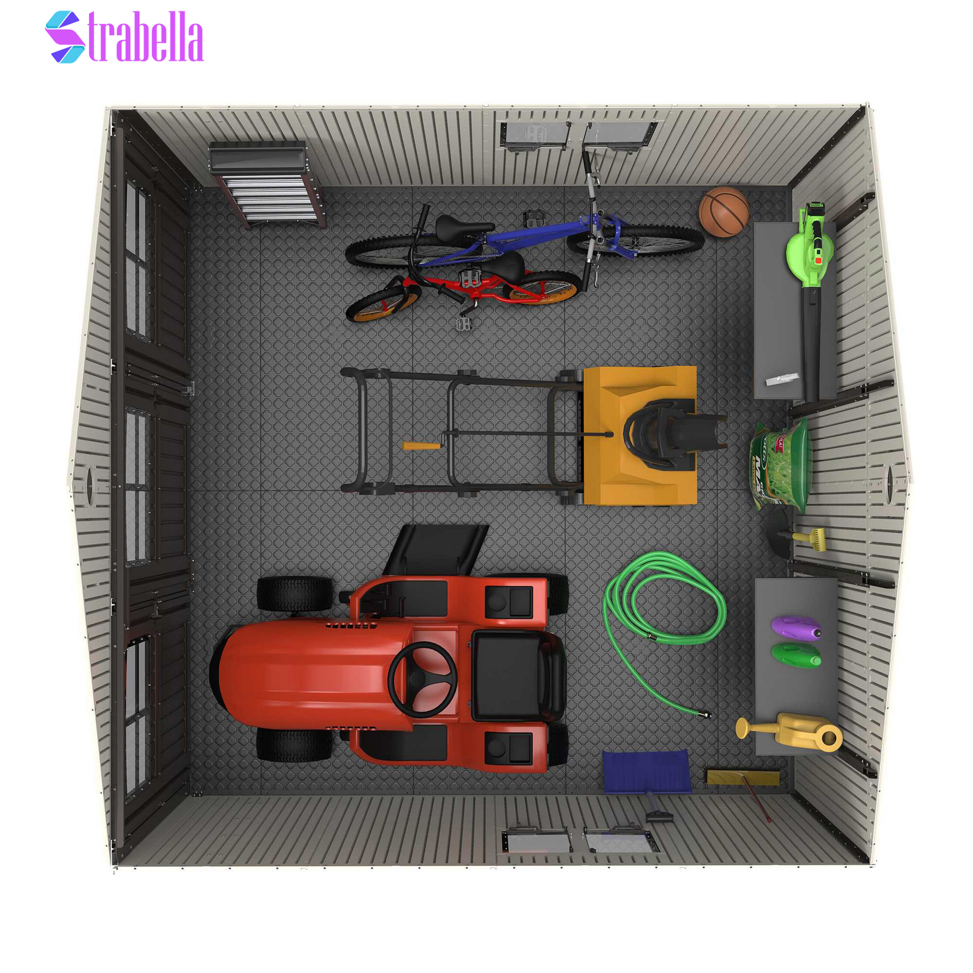 Resin Trifold Outdoor Storage Shed