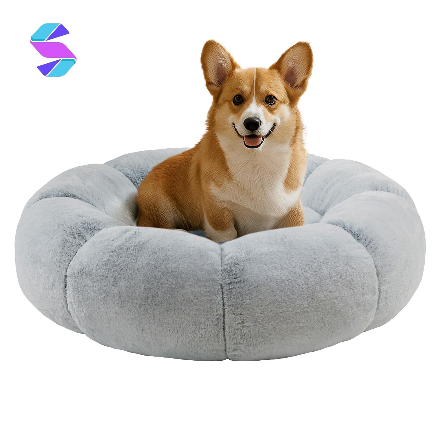 Pumpkin Donut 36" Pet Bed