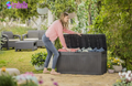 Comfy 71 Gallon Durable Resin Outdoor Storage and Organization Deck Box Ideal for Garden Patio Furniture and Supplies
