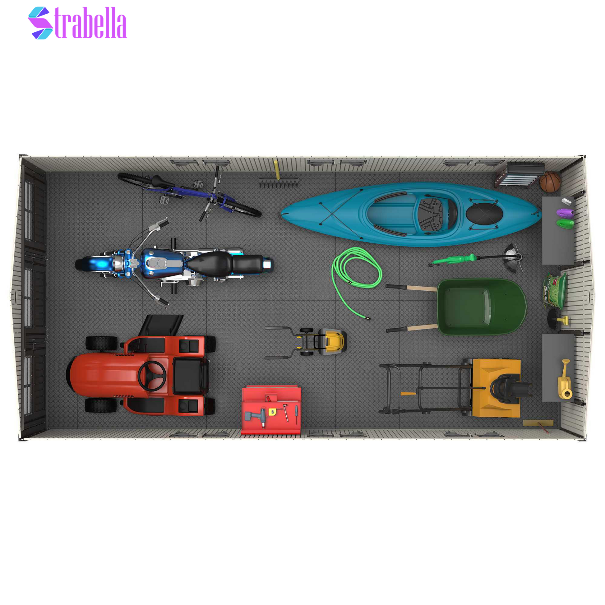 Resin Trifold Outdoor Storage Shed