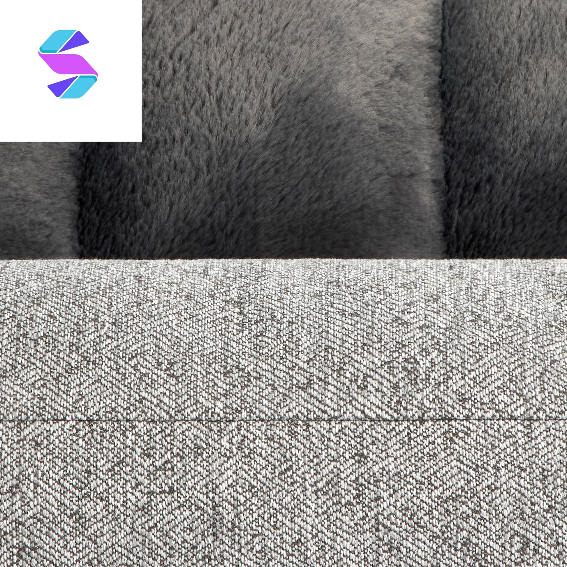 32" X 42" Channeled Bolster Pet Bed