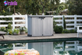 Store It Out Prime Durable Resin Outdoor Storage Shed with Floor and Double Doors for Garden Patio Furniture and Tools