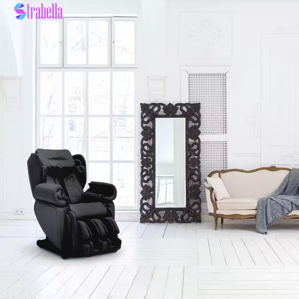 Kagra Black Synthetic Leather Super Stretch 4D Massage Chair