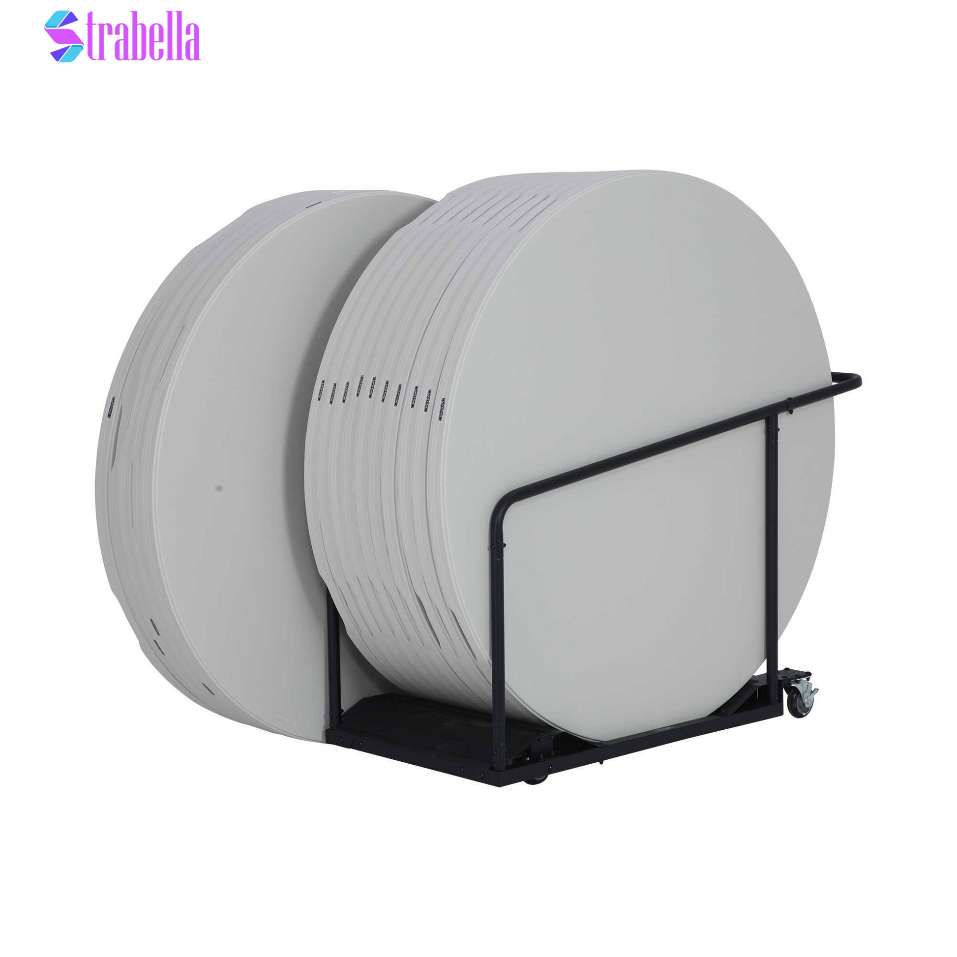 60" round Table, 15-Pack with Cart