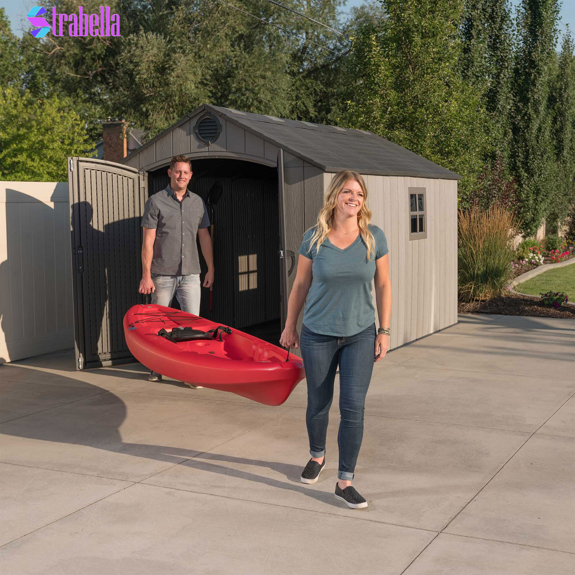 Resin Outdoor 8' X 12.5' Storage Shed