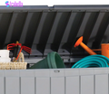 Novel 90 Gallon Durable Resin Outdoor Storage and Organization Deck Box Ideal for Garden Patio Furniture and Supplies
